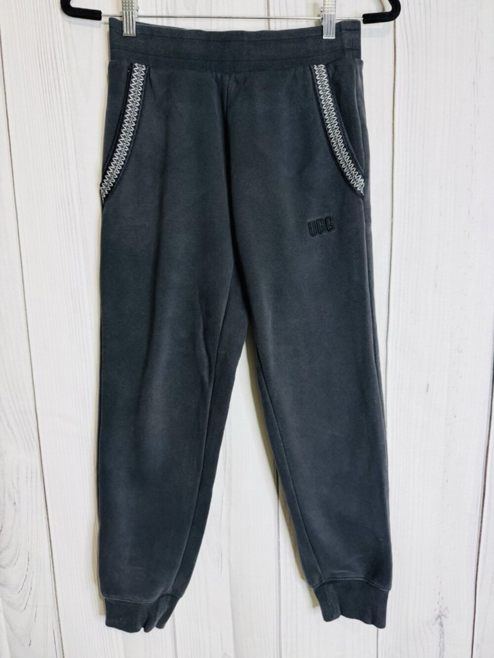 Ugg Men's Tasman Joggers Dark Gray Sweatpants Size S (29 x 27) Embroidered